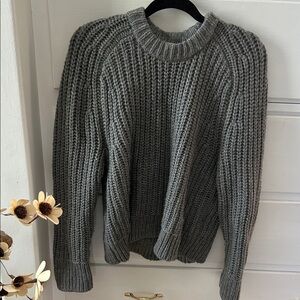 Abercrombie & Fitch Charcoal Crewneck Sweater
